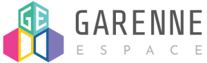 logo transaprent long couleur garenne espace formation location de salles de bureaux et coworking
